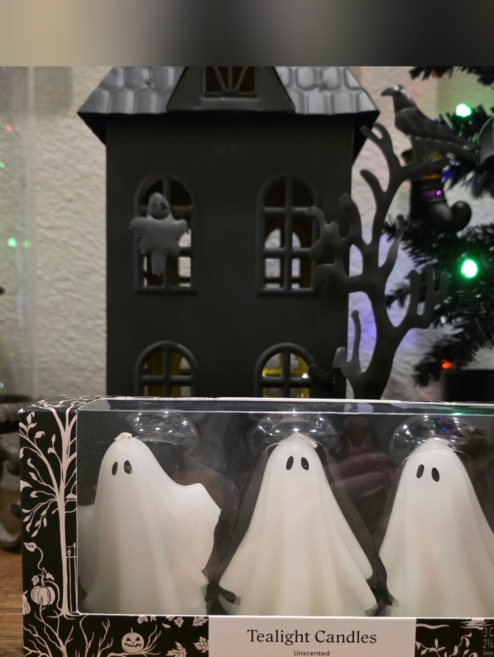 Threshold White Ghost Tealight Candle Trio
